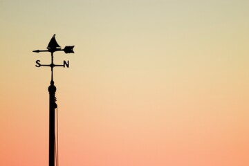 Silhouette Of Weather Vane