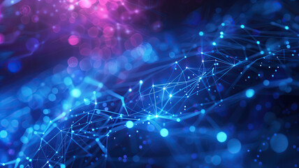 Abstract background showing technology and networking concept. Generative AI