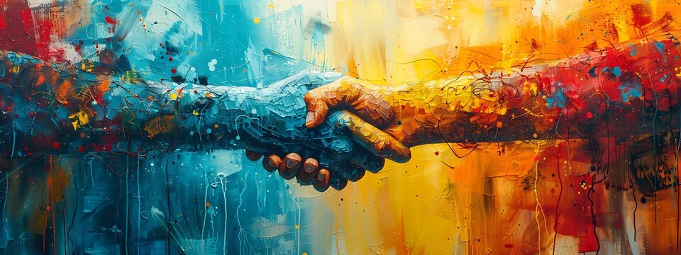 Design art concept abstract contemporary modern background business graphic idea. Work concept art design retro office poster icon hand team success digital ad artwork visual technology research job.	