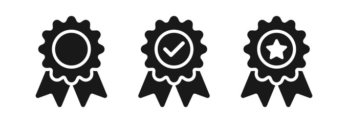 award icon symbol, premium quality certify icon sign - medal, prize, verified, badge, ribbon. web vector icon
