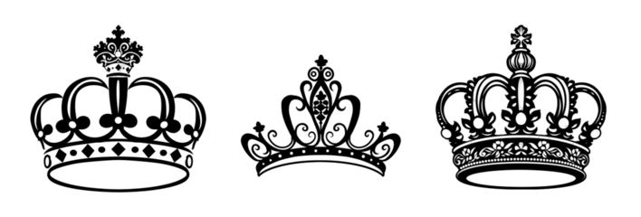 Three Crown Silhouettes.