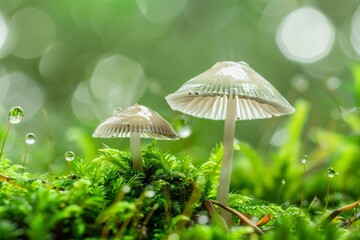 Fototapeta premium mushrooms in the forest