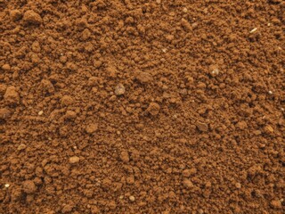 Brown ground surface.Close up natural background.soil surface top view