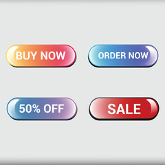 3D Button E-Commerce Gradient Color for website, ui, ux, and others.