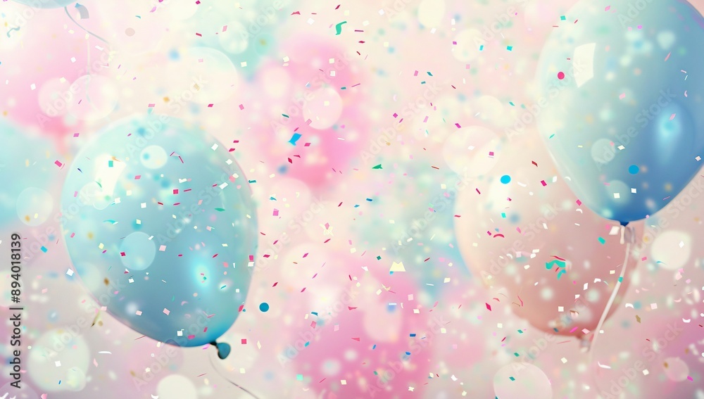 Poster balloons background