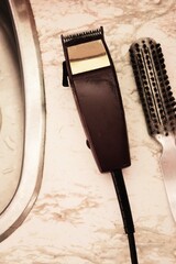 Hair Clippers And Brush
