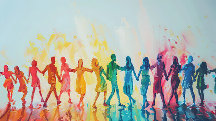  realistic high-resolution photo of people, with detailed background