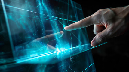 The Invisible Canvas: A Close-Up of a Hand Gesturing in Mid-Air