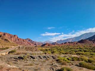 Colorful mountains in the semi-arid region of northern Argentina