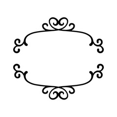 Square frame clip art design on plain white transparent isolated background for card, shirt, hoodie, sweatshirt, apparel, tag, mug, icon, poster or badge