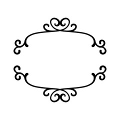 Square frame clip art design on plain white transparent isolated background for card, shirt, hoodie, sweatshirt, apparel, tag, mug, icon, poster or badge