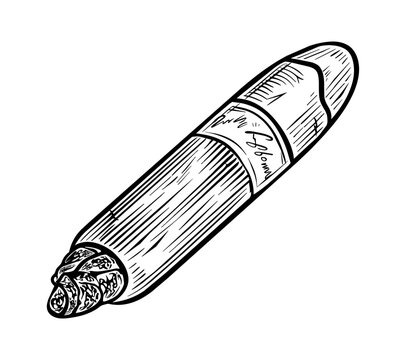 recommend clip art: cigar engraving black and white outline
