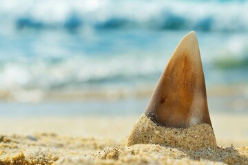 Shark Tooth on beach