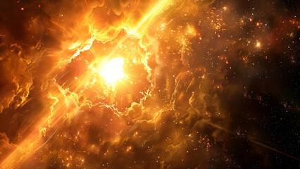  realistic high-resolution photo of gamma-ray burst, with detailed background