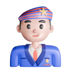 A man with state service equipment