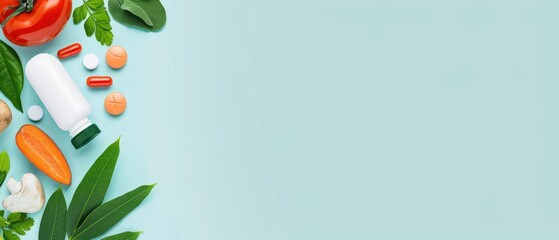 A dynamic image promoting health and wellness for World Health Day, banner, with copy space