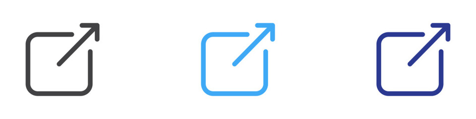 Share icon collection set on white background color