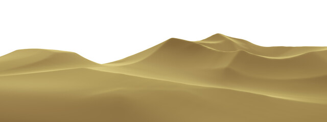 Desert sand dune. Sand mountain