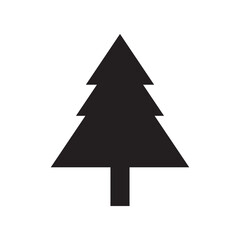Obraz premium spruce icon vector, fir tree sign flat black trendy style illustration for web and app on white background..eps