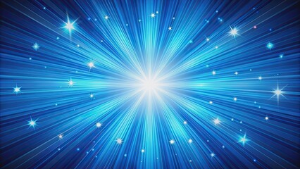 Blue starburst background with vibrant and energetic feel, starburst, blue, abstract, background, vibrant, energy, bright