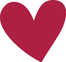 A heart symbol form of vector or element