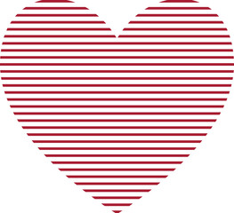 A heart symbol form of vector or element