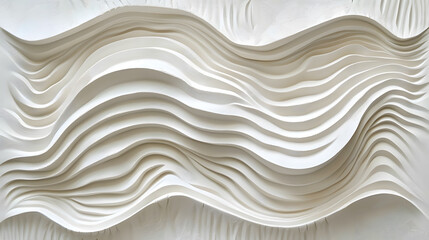 Obraz premium White Abstract Wave Texture