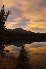 A Beautiful Sunset at Lac Beauvert