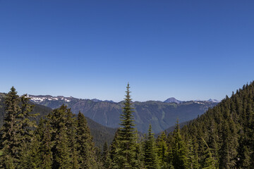 Snow in the mountains