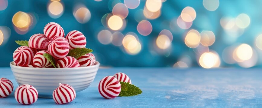 Ramadan Concept With Colorful Akide Candies And A Traditional Cup, Celebrating With Vibrant Treats
