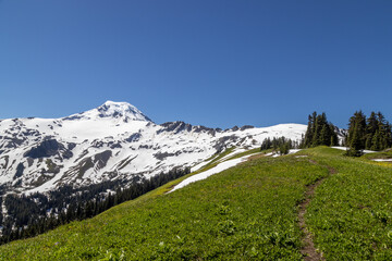 Snow in the mountains