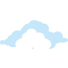 Fluffy Cloudy Cute  Illustration