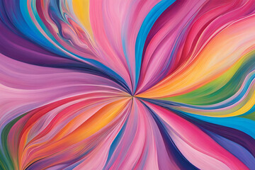 Abstract Swirl of Vibrant Hues
