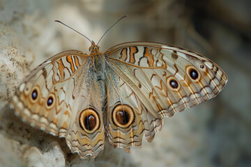 Fototapeta premium Close-Up of a Beautiful Butterfly with Intricate Wing Patterns