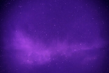 Purple night sky with stars