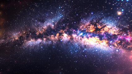 Fototapeta premium realistic high-resolution photo of galaxy, with detailed background