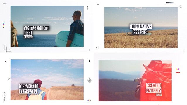 Vintage Photo Reel Slideshow