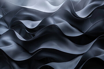 Obraz premium Flowing wave line pattern, graphic resource background illustration, flow geometric lines, color waves, generated ai