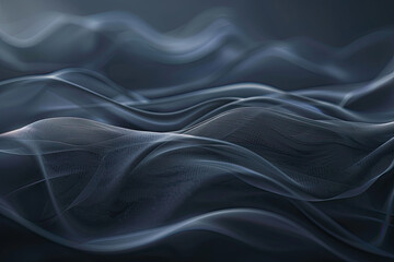 Obraz premium Flowing wave line pattern, graphic resource background illustration, flow geometric lines, color waves, generated ai