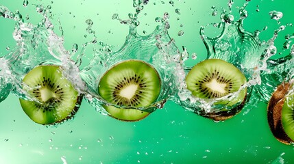 kiwi slice background