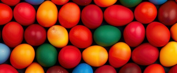 Obraz premium Easter Eggs, Colorful And Festive, Perfect For The Holiday