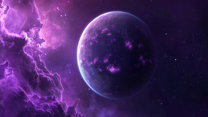  realistic high-resolution photo of planet, with detailed background