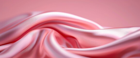 Obraz premium Gradient Pink Velvet Fabric Texture, Used As A Background, Creating A Soft And Luxurious Feel