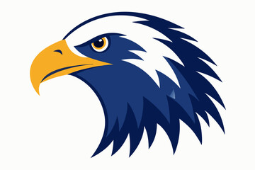 Eagle head illustration in high detail, perfect for branding, logos, and wildlife themes.