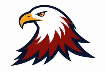 Eagle head illustration in high detail, perfect for branding, logos, and wildlife themes.