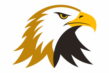 Eagle head illustration in high detail, perfect for branding, logos, and wildlife themes.