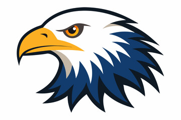 Eagle head illustration in high detail, perfect for branding, logos, and wildlife themes.