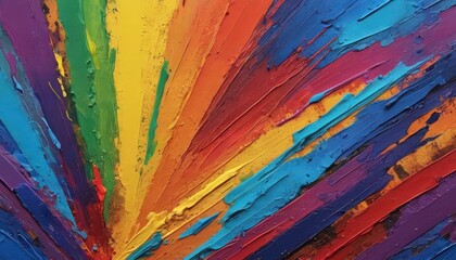 Obraz premium Abstract Colorful Oil Painting Texture.