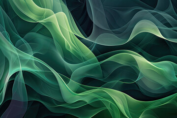 Obraz premium Flowing wave line pattern, graphic resource background illustration, flow geometric lines, color waves, generated ai