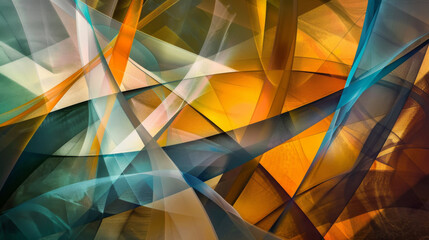 Obraz premium Geometric Rebellion: Breaking the Rules of Symmetry